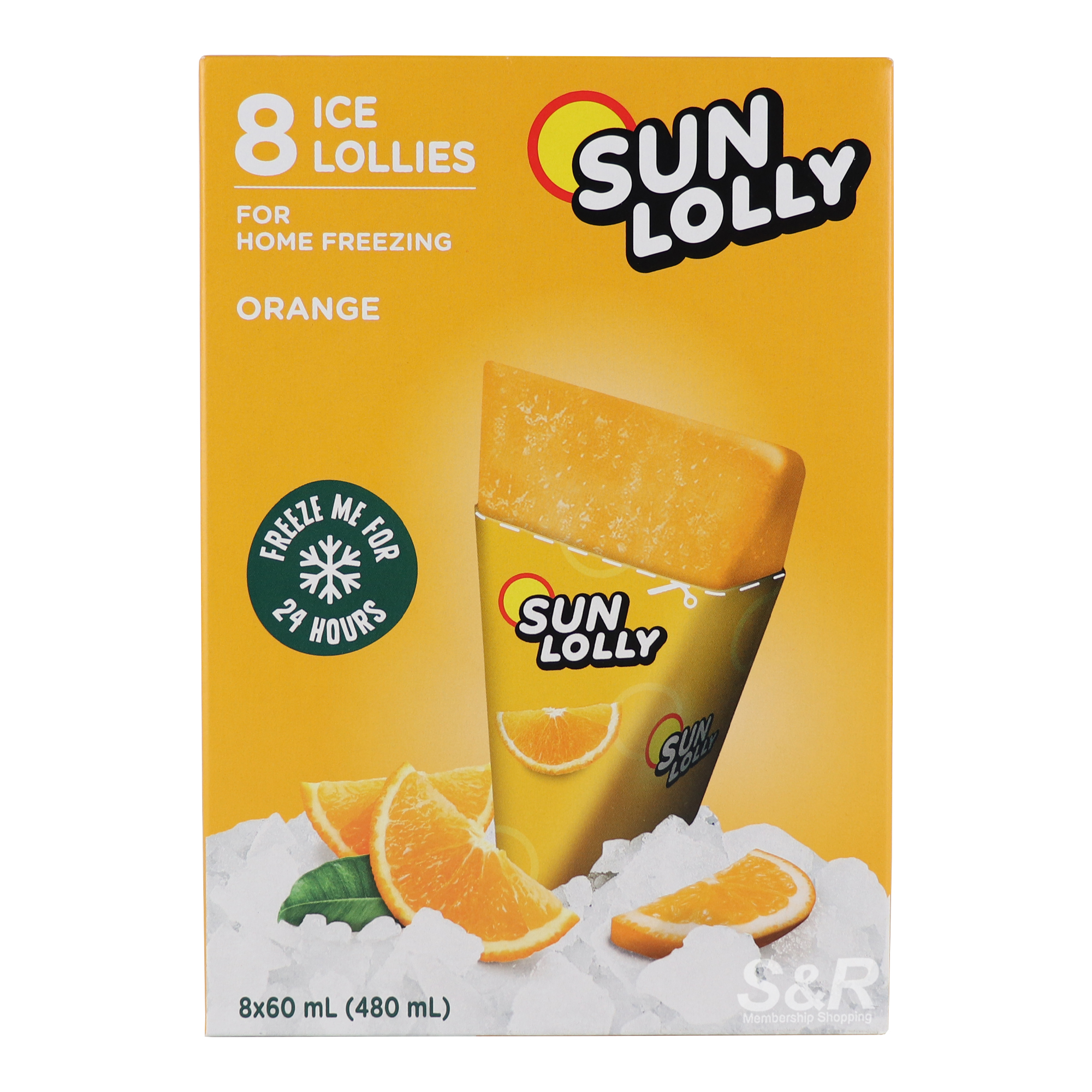 Sun Lolly Ice Pop Orange 8pcs Sun Lolly Ice Pop Orange 8pcs